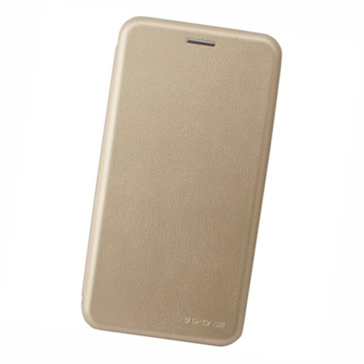 Чохол книжка для Samsung J260 Galaxy J2 Core Case Шкіряний Золотий