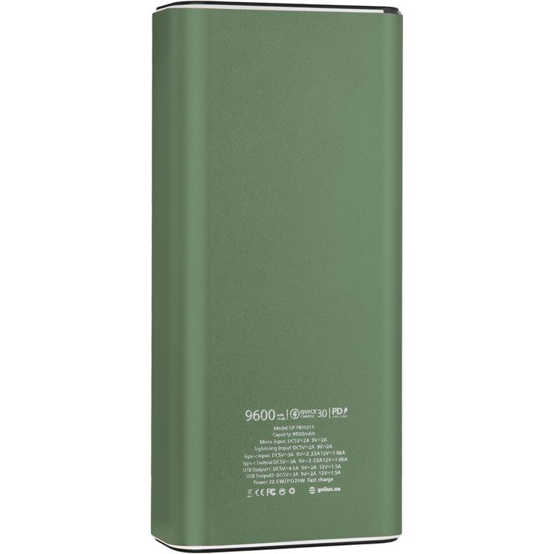 Внешний аккумулятор Gelius Pro CoolMini 2 PD GP-PB10-211 9600mAh (12 мес)