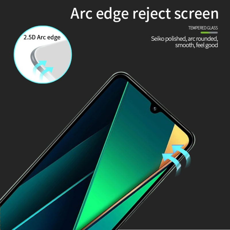 Защитное стекло для Xiaomi Poco C75 3D Glass 9H Черный