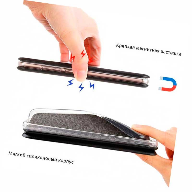 Чохол книжка для Samsung A207 Galaxy A20s Case Шкіряний Золотий