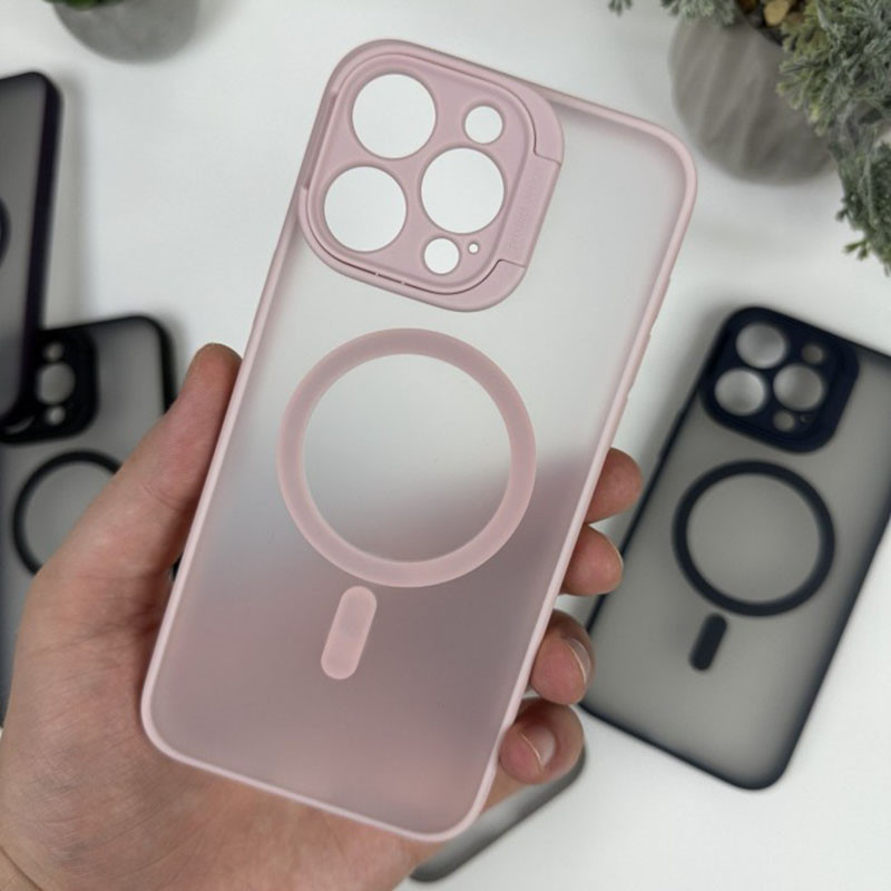 Чохол для iPhone 15 Pro Stand Camera with MagSafe (чорний)