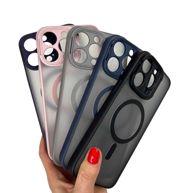 Чохол для iPhone 15 Pro Stand Camera with MagSafe (чорний)
