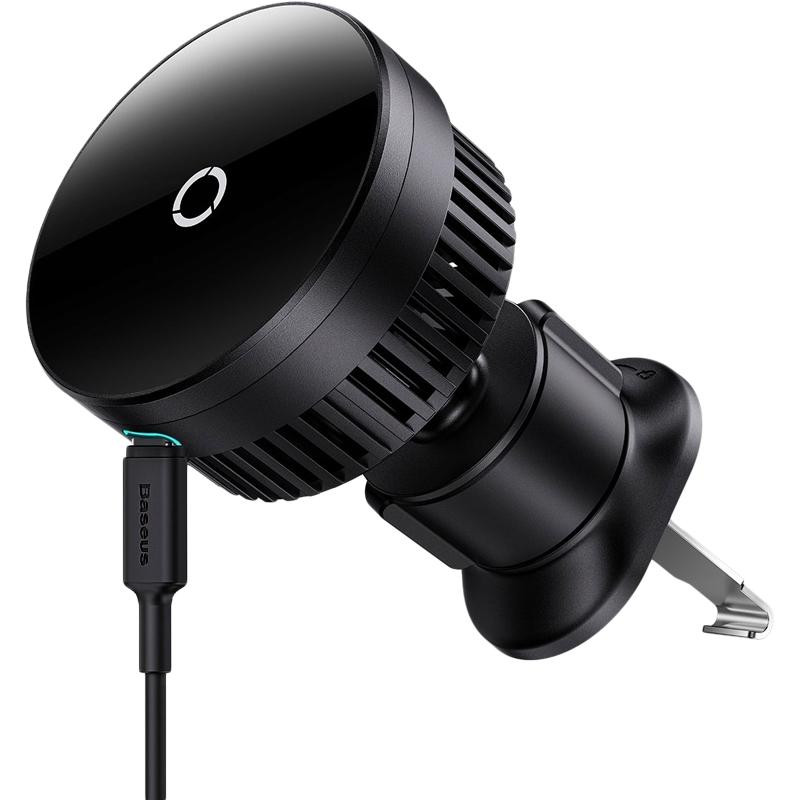 Держатель (крепление вентиляция) Baseus MagPro с беспроводной зарядкой 15W