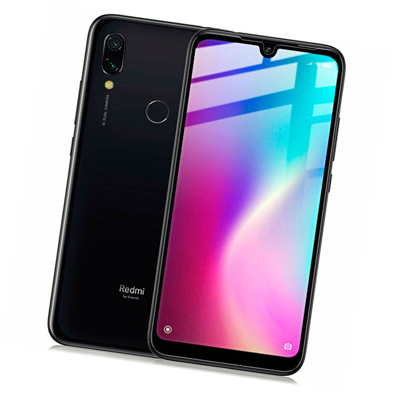 Защитное стекло для Xiaomi Redmi 7 3D Glass 9H Черный