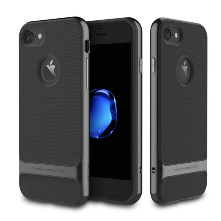 Бампер для iPhone 7 Uniquely Designed by ROCK Чорний