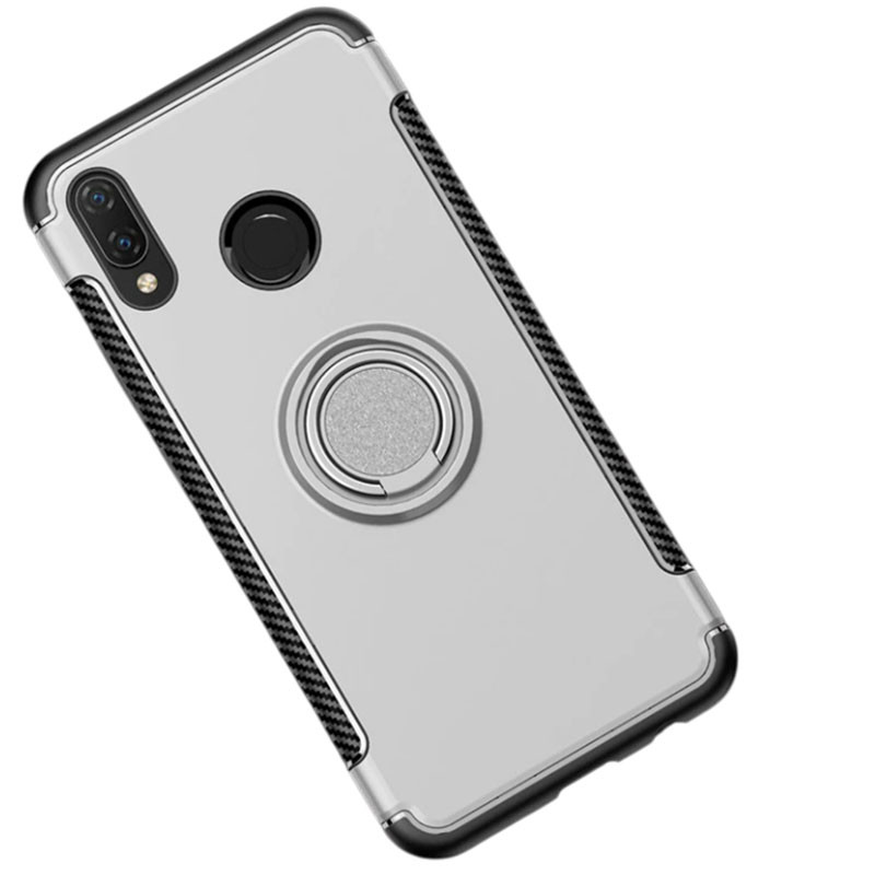 Чохол для Huawei P Smart Plus / Nova 3i з підставкою Ring Чорний