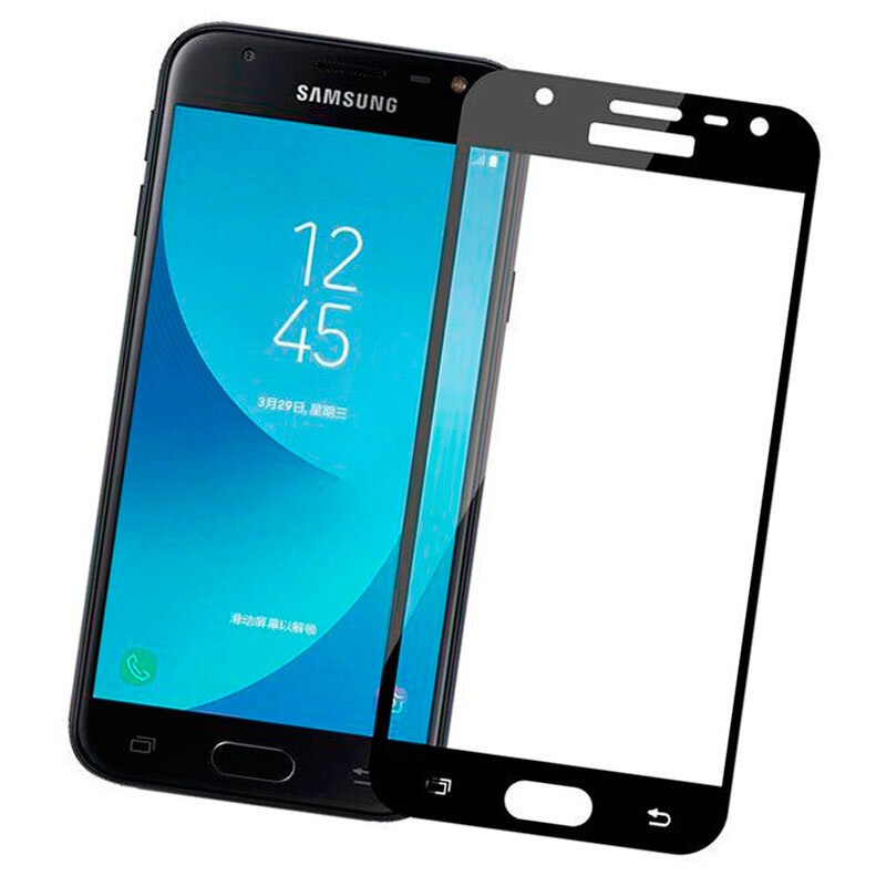 Захисне скло для Samsung J330 Galaxy J3 2017 3D Glass 9H чорний