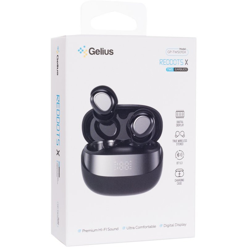 Беспроводные наушники TWS Gelius Reddots GP-TWS010X Черный