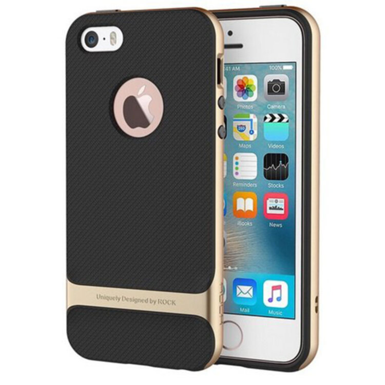 Бампер для iPhone 7 Uniquely Designed by ROCK Золотий