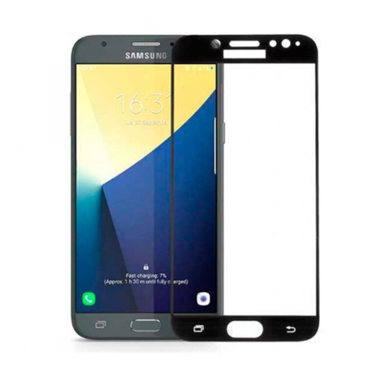 Защитное стекло для Samsung J730 Galaxy J7 2017 5D Glass 9H Черный