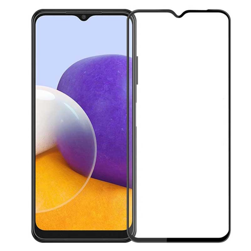 Захисне скло для Samsung Galaxy A22 (A225) 3D Чорний