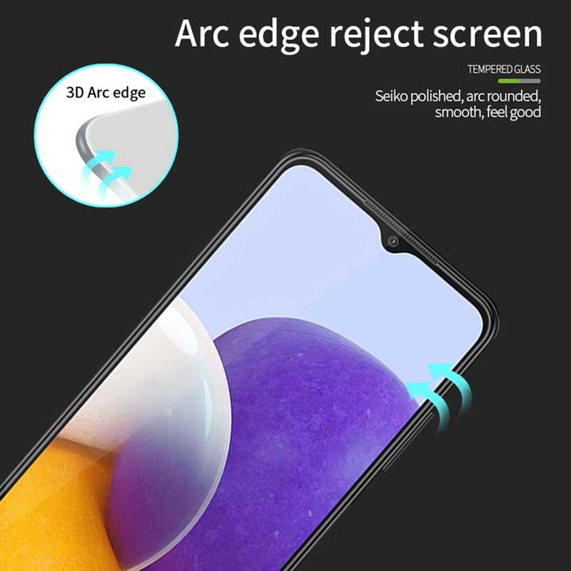 Захисне скло для Samsung Galaxy A22 (A225) 3D Чорний
