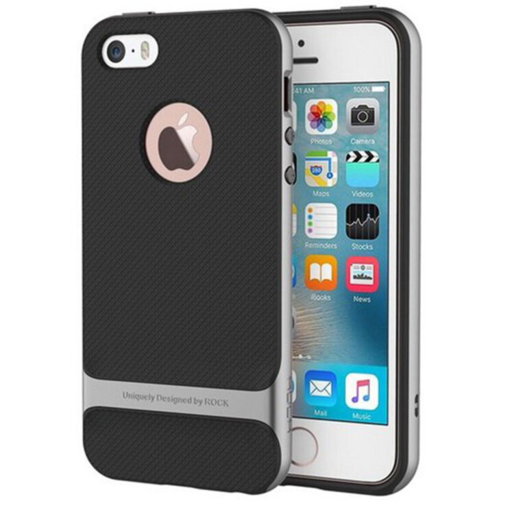 Бампер для iPhone 7 Uniquely Designed by ROCK Сірий