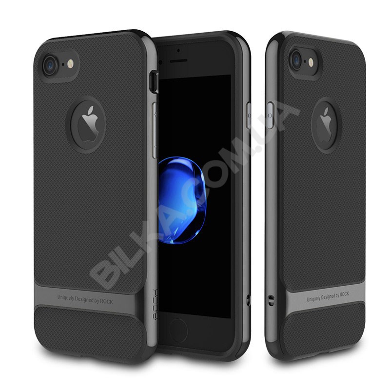 Бампер для iPhone 7 Uniquely Designed by ROCK Сірий