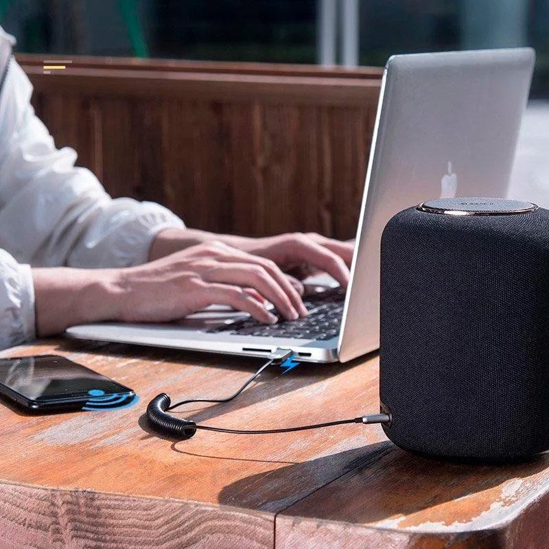 Адаптер перехідник Bluetooth v5.0 Baseus + mini jack 3.5 мм