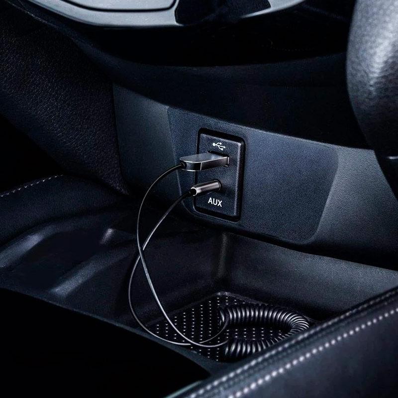 Адаптер перехідник Bluetooth v5.0 Baseus + mini jack 3.5 мм