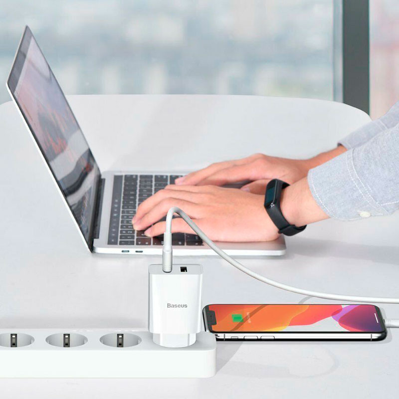 Сетевой зарядный блок питания 2USB Baseus Speed Mini (2.1A) 10,5 Вт