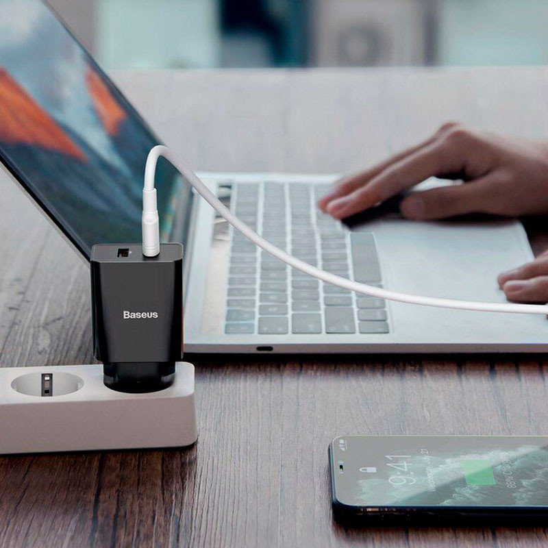Сетевой зарядный блок питания 2USB Baseus Speed Mini (2.1A) 10,5 Вт