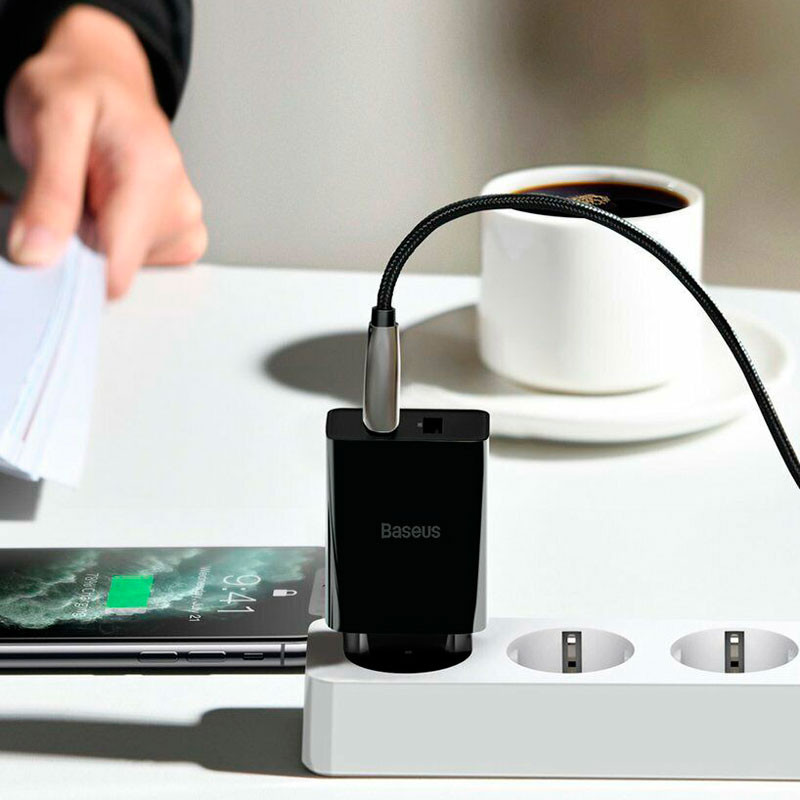 Сетевой зарядный блок питания 2USB Baseus Speed Mini (2.1A) 10,5 Вт