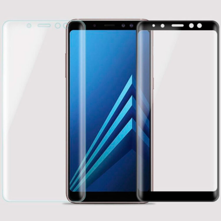 Защитное стекло для Samsung Galaxy A8 A530 (2018) Full Screen Черный