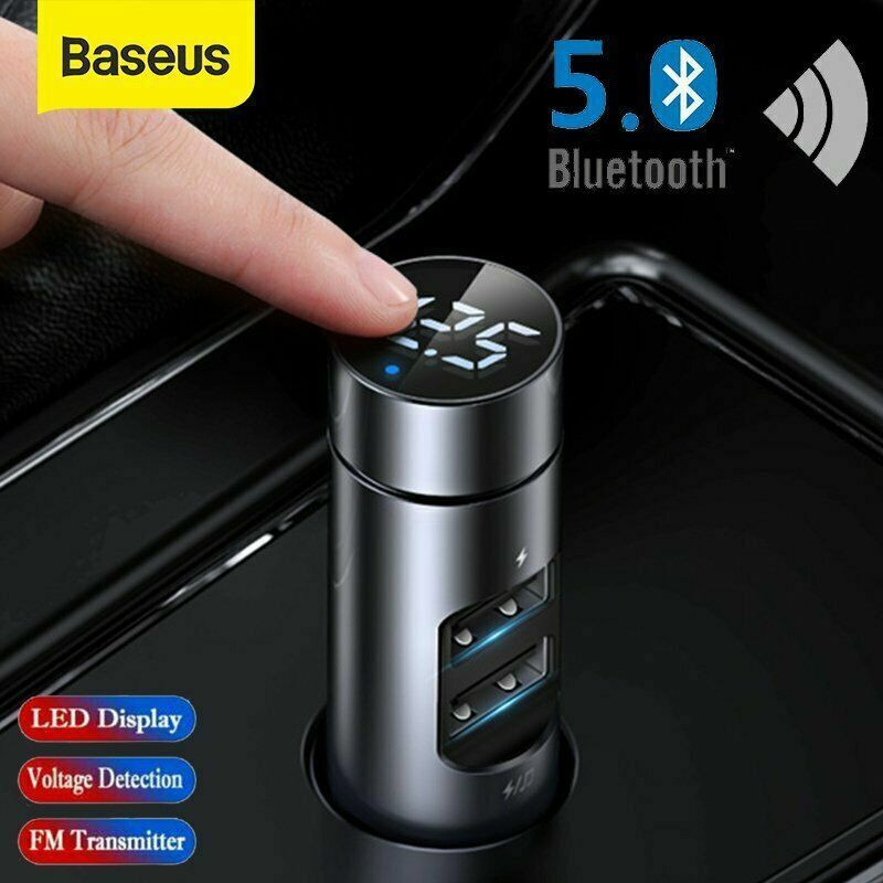 FM трансмітер Baseus Energy Column 2USB 3.1A