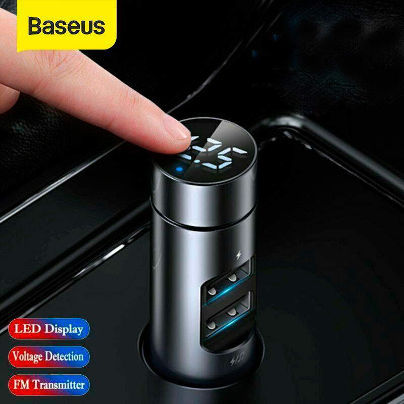 FM трансмітер Baseus Energy Column 2USB 3.1A