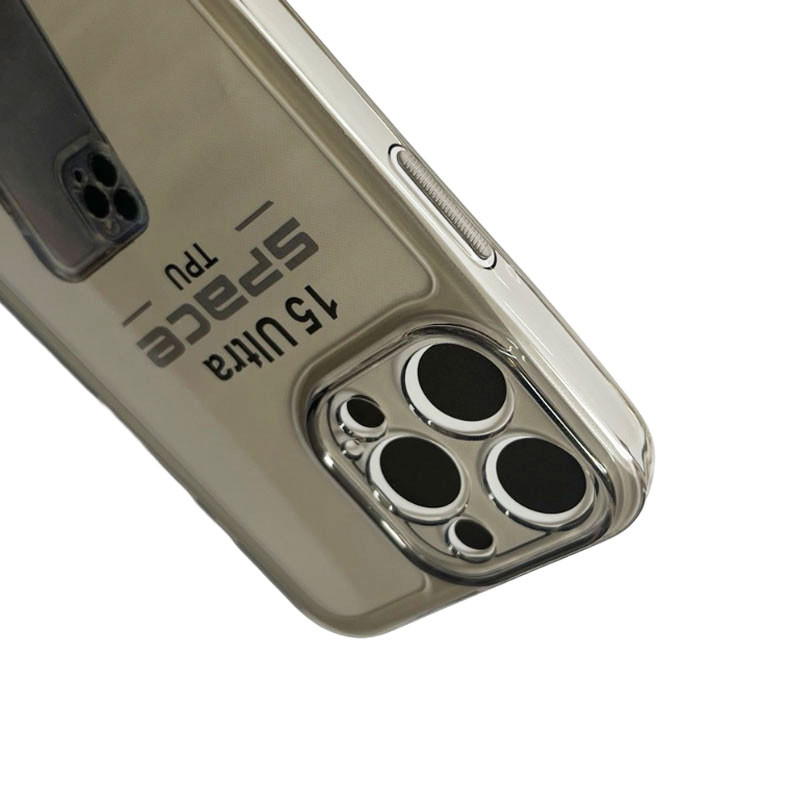 Силиконовый чехол бампер для iPhone 15 Pro Max ShockProof серый