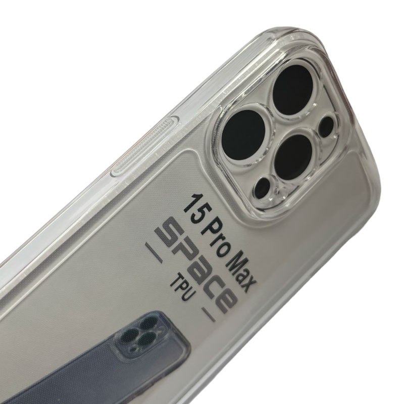 Силиконовый чехол бампер для iPhone 15 Pro Max ShockProof серый