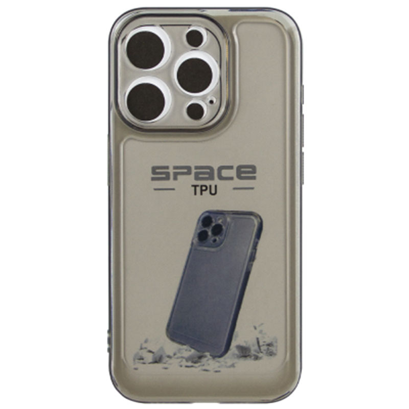 Силиконовый чехол бампер для iPhone 15 Pro Max ShockProof серый