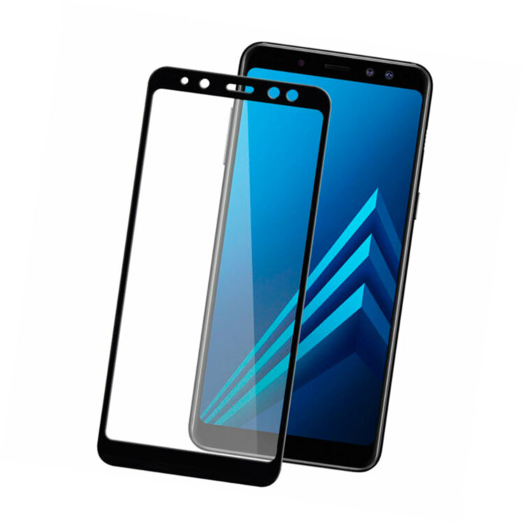 Захисне скло для Samsung Galaxy A8 Plus A730 (2018) Full Screen Чорний