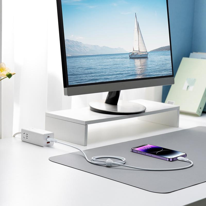 Провід Baseus Pudding Seriesl USB Lightning 2.4A (P10355700221-00) 1.2м