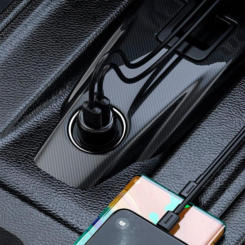 FM-модулятор Baseus T-Typed S16 Bluetooth MP3/Charger (CCTM-E01)