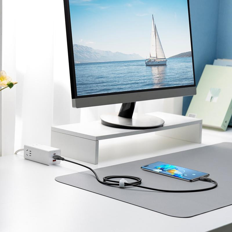 Провід Baseus Pudding Seriesl USB Type-C 100 Ват (P10355703111-00) 1.2 м