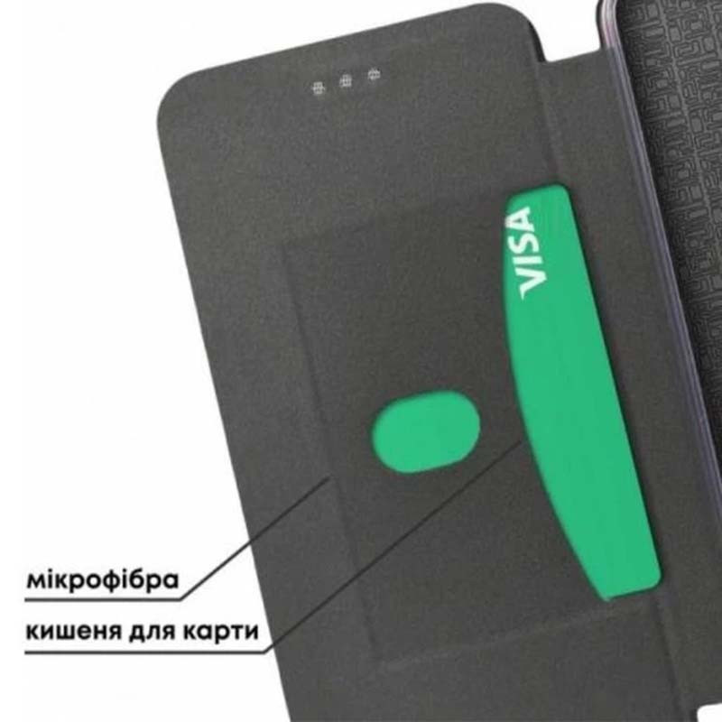 Чехол книжка для Samsung A336 Galaxy A33 Slim Case Кожаный Черный