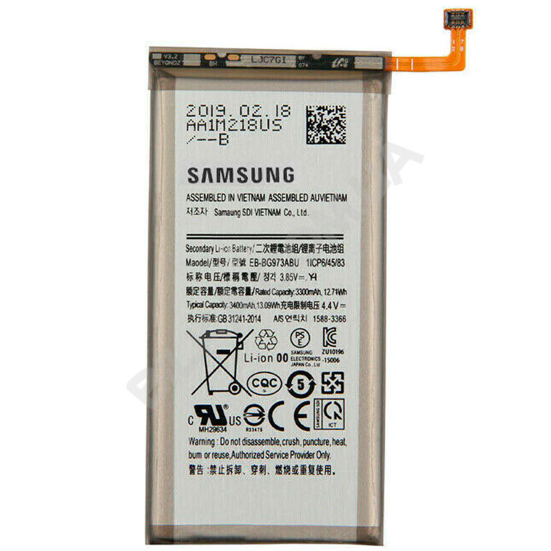 Акумулятор для Samsung G973 Galaxy S10 (3400 mAh) EB-BG973ABU Оригінал