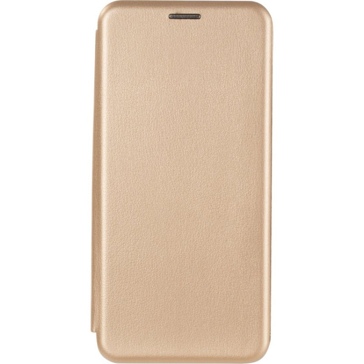 Чехол книжка для Samsung A336 Galaxy A33 Slim Case Кожаный Золотой