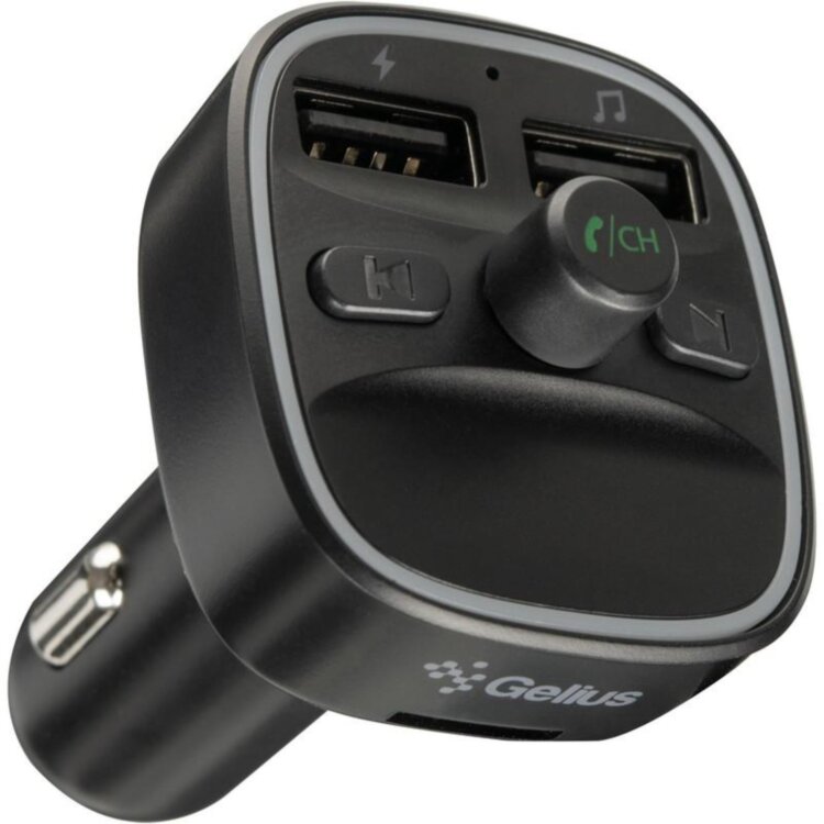 FM-модулятор для автомобіля Gelius Pro X-Type 2.4A Чорний
