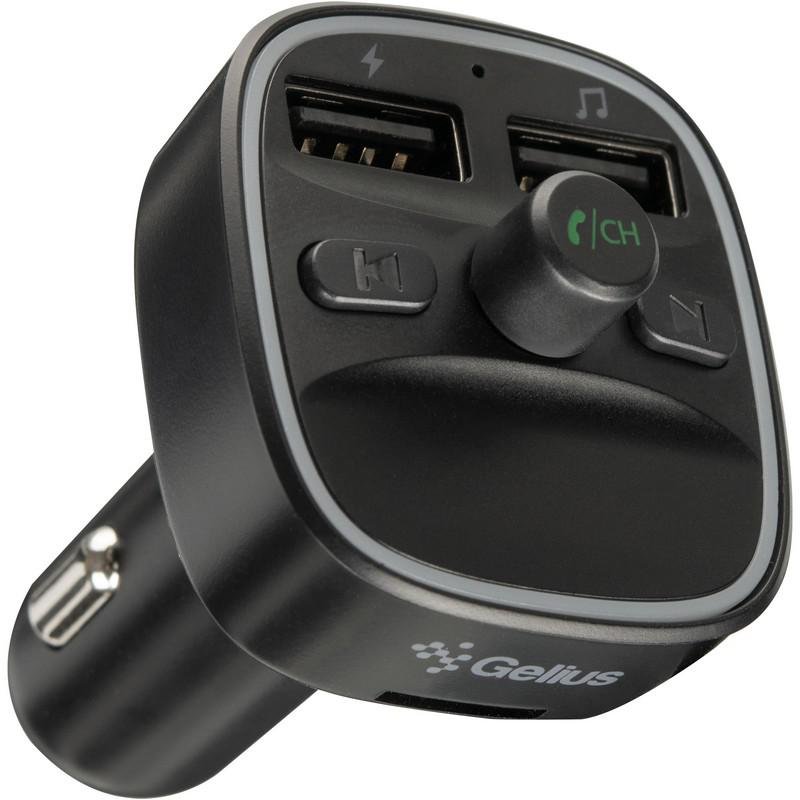 FM-модулятор для автомобіля Gelius Pro X-Type 2.4A Чорний