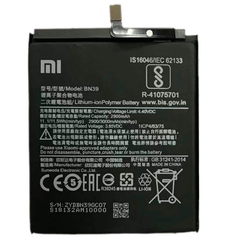 Аккумулятор для Xiaomi Mi Play BM-3H / BN39 (3000 mAh) Original
