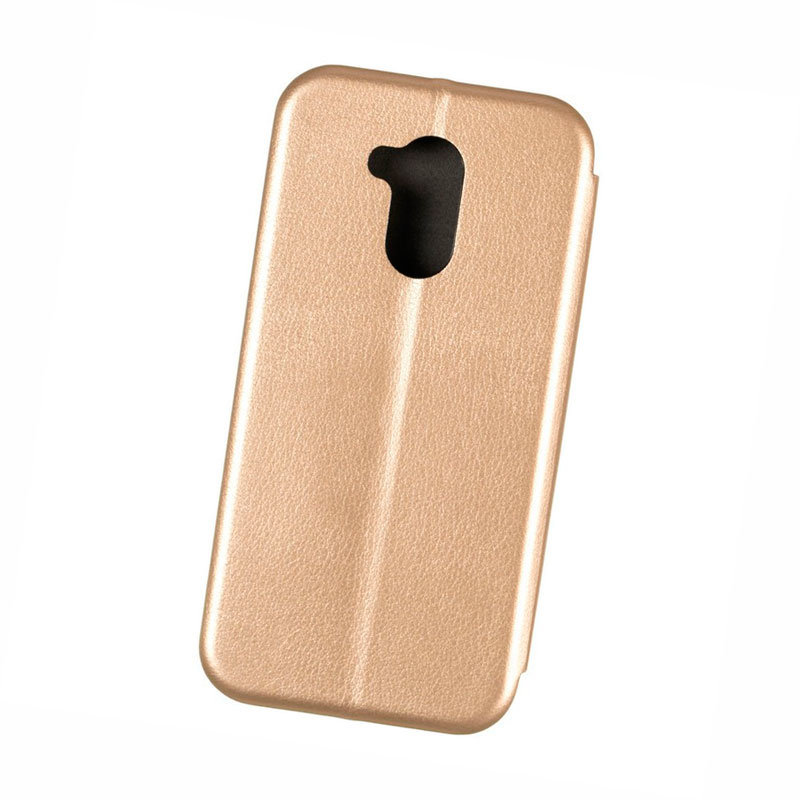 Чохол книжка для Samsung J415 Galaxy J4 Plus Case Шкіряний Золотий