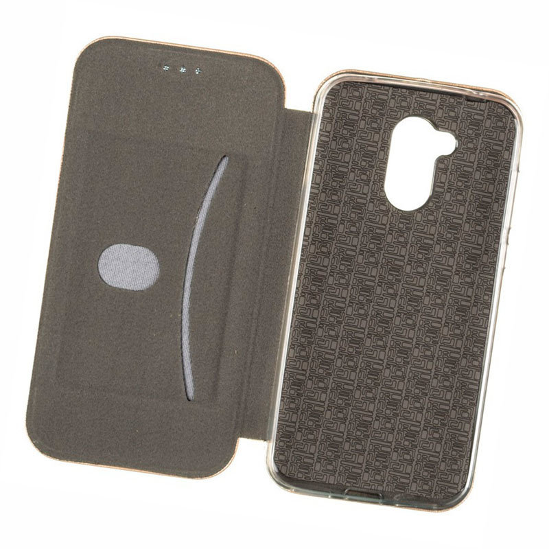 Чохол книжка для Samsung J415 Galaxy J4 Plus Case Шкіряний Золотий