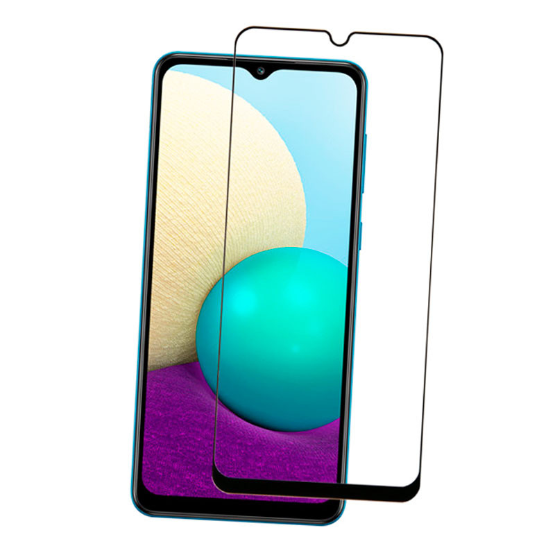 Защитное стекло для Samsung A022 Galaxy A02 3D Черный
