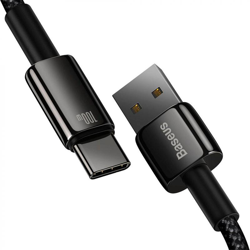 Провід Baseus Tungsten USB Type-C 100 Ватт (CAWJ000101) 1m
