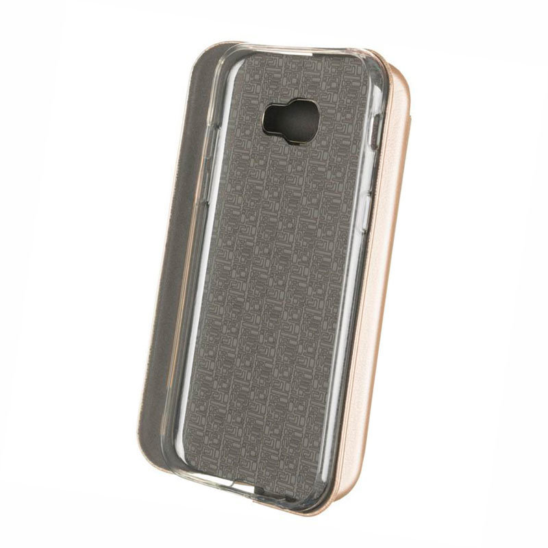 Чохол книжка для Samsung A520 Galaxy (A5-2017) Case Шкіряний Золотий