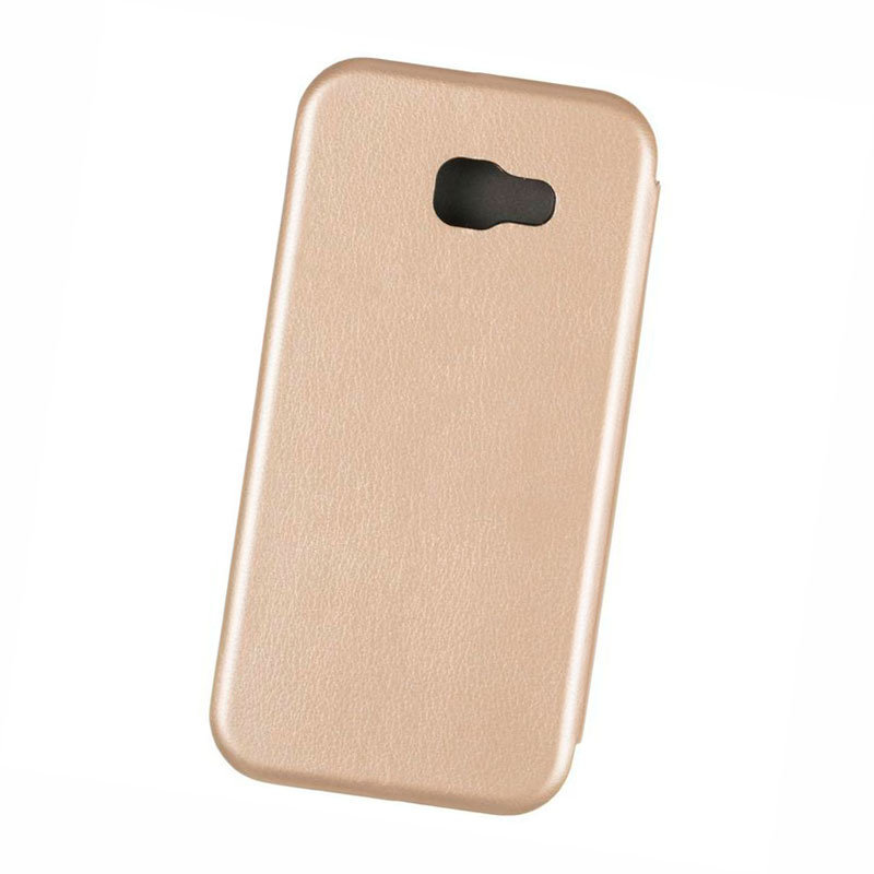 Чохол книжка для Samsung A520 Galaxy (A5-2017) Case Шкіряний Золотий