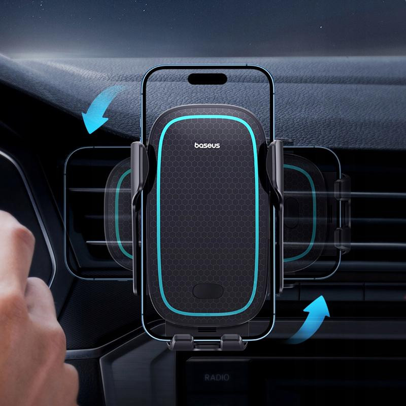 Автомобильный держатель с беспроводной зарядкой Baseus Milky Way Pro 15W