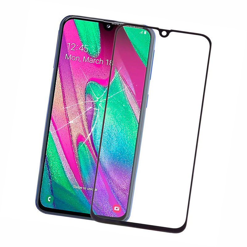 Захисне скло Samsung A40 Galaxy A405 Full Screen Чорний