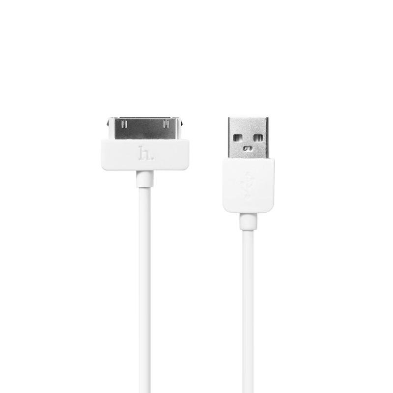 Кабель USB Hoco X1 Rapid iPhone, iPad (30 pin) Білий 1m