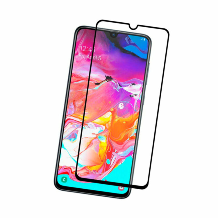 Захисне скло Samsung A70 Galaxy A705 Full Screen Чорний