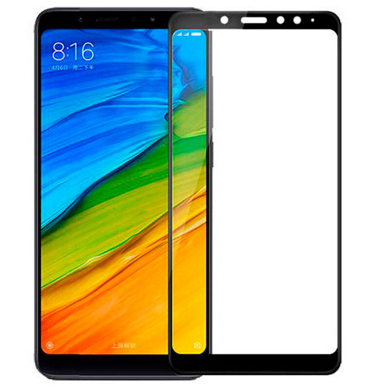 Захисне скло для Xiaomi Redmi Note 5 /Note 5 Pro 5D Glass 9H Чорний